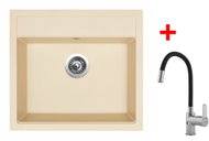 Sinks Solo 560 Sahara + Flexia - Kitchen Sink and Tap Set