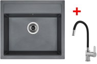 Sinks Solo 560 Titanium + Flexia - Kitchen Sink and Tap Set