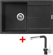 Sinks Ultima 790 Granblack + Mix 3 P GR - Kitchen Sink and Tap Set