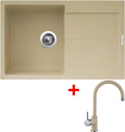 Sinks Ultima 790 Sahara + Vitalia GR - Kitchen Sink and Tap Set