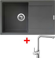 Sinks Ultima 790 Titanium + Elka - Kitchen Sink and Tap Set