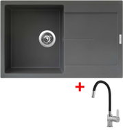 Sinks Ultima 790 Titanium + Flexia - Kitchen Sink and Tap Set