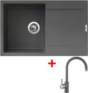 Sinks Ultima 790 Titanium + Vitalia GR - Kitchen Sink and Tap Set