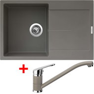 Sinks Ultima 790 Truffle + Pronto GR - Kitchen Sink and Tap Set