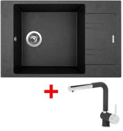 Sinks Vario 780 Granblack + Mix 3 P GR - Kitchen Sink and Tap Set
