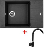 Sinks Vario 780 Granblack + Polo GR - Kitchen Sink and Tap Set
