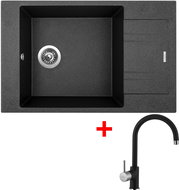 Sinks Vario 780 Granblack + Vitalia GR - Kitchen Sink and Tap Set