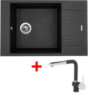 Sinks Vario 780 Metalblack + Mix 3 P GR - Kitchen Sink and Tap Set