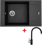 Sinks Vario 780 Metalblack + Vitalia GR - Kitchen Sink and Tap Set