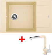 Sinks Vario 780 Sahara + Mix 3 P GR - Kitchen Sink and Tap Set