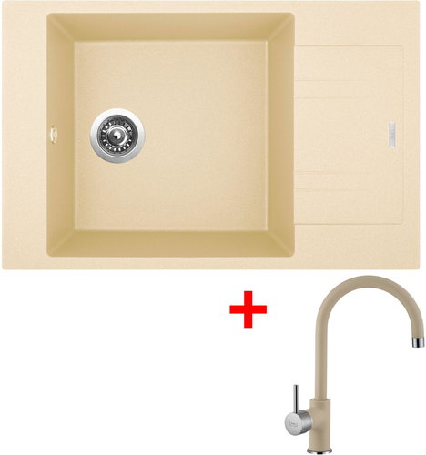 Sinks Vario 780 Sahara + Vitalia GR - Kitchen Sink and Tap Set - Main image