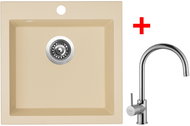 Sinks Viva 455 Sahara + Vitalia - Kitchen Sink and Tap Set