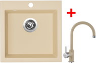 Sinks Viva 455 Sahara + Vitalia GR - Kitchen Sink and Tap Set