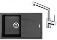 SINKS BEST 780 Granblack + MIX 350 P glossy - Kitchen Sink and Tap Set