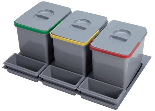 SINKS PRACTIKO 800 3x12l - Rubbish Bin - Main image