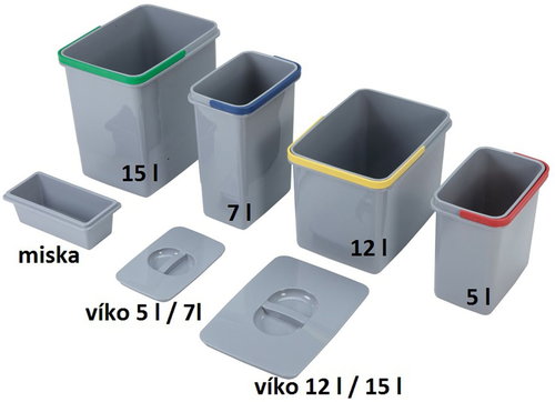 SINKS Waste Bin, 15l - Rubbish Bin - Main image