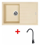 Sinks Best 780 Sahara + Elasta Matt Black - Kitchen Sink and Tap Set