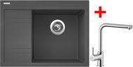 Sinks RIM 650 P Titanium + Elka - Kitchen Sink and Tap Set