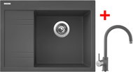 Sinks RIM 650 P Titanium + Vitalia GR - Kitchen Sink and Tap Set