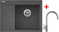 Sinks RIM 650 P Titanium + Vitalia - Kitchen Sink and Tap Set