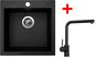 Sinks VIVA 455 Granblack + Elka čierna matná - Set drezu a batérie