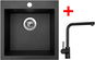 Sinks VIVA 455 Metalblack + Elka čierna matná - Set drezu a batérie