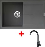 Sinks Ultima 790 Titanium + Arco černý matný - Set dřezu a baterie