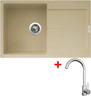 Sinks Ultima 790 Sahara + Arco celonerezový - Set dřezu a baterie