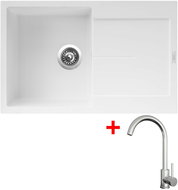Sinks Ultima 790 Milk + Arco all stainless steel - Kitchen Sink and Tap Set