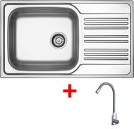 Sinks Star 860 XXL + Elasta nerez/šedý - Set dřezu a baterie