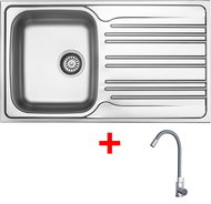 Sinks Star 860 + Elasta stainless steel/gray - Kitchen Sink and Tap Set