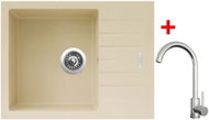 Sinks Perfecto 650 Sahara + Arco all stainless steel - Kitchen Sink and Tap Set