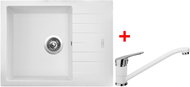 Sinks Perfecto 650 Milk + Pronto GR - Kitchen Sink and Tap Set