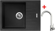 Sinks Perfecto 650 Metalblack + Arco celonerezový - Set dřezu a baterie