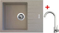 Sinks Perfecto 650 Avena + Arco all stainless steel - Kitchen Sink and Tap Set