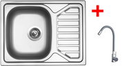 Sinks Okio 650 + Elasta stainless steel/gray - Kitchen Sink and Tap Set