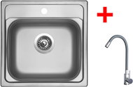 Sinks Manaus 480 + Elasta stainless steel/gray - Kitchen Sink and Tap Set