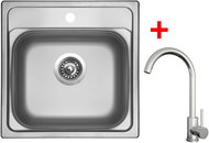 Sinks Manaus 480 + Arco all stainless steel - Kitchen Sink and Tap Set