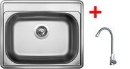Sinks Comfort 600 + Elasta stainless steel/gray - Kitchen Sink and Tap Set