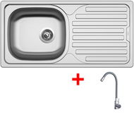 Sinks Classic 860 + Elasta nerez/šedý - Set dřezu a baterie