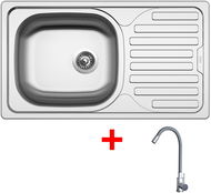 Sinks Classic 760 + Elasta nerez/šedý - Set dřezu a baterie