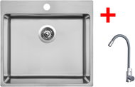 Sinks Blocker 550 + Elasta stainless steel/gray - Kitchen Sink and Tap Set