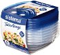 Sistema 669ml Square 4 Pack TakeAlongs - Food Container Set