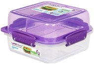 Sistema Lunch Stack Square To Go Purple Online 1.24L (4) - Tárolóedény