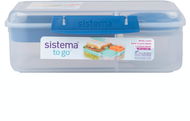 Sistema To Go Box 1,65 l 3 Kammern, Becher blau - Lunchbox