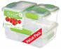 SISTEMA Fresh 6 Pack 1760 Green (2 x 200ml, 2 x 400ml, 1 x 1, 1 x 2l) - Food Container Set