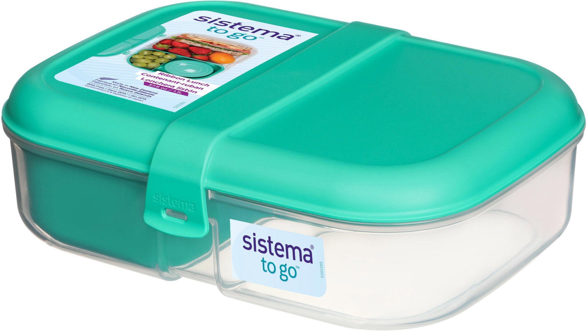 Sistema Lunch Frischhaltedosen – 3er Set, Je 200 Ml, Bunte Snackboxen BPA-frei, Stapelbar & Spülmaschinenfest