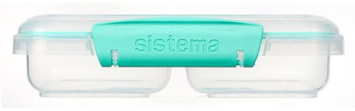 Sistema Snack box with 2 compartments 350 ml, mint - Lunch Box - Main image