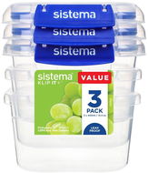 Sistema Krabička na potraviny sada 3 ks 2 klipy 400 ml - Sada dóz
