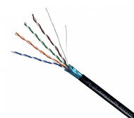 CTnet kabel FTP cat.5e drát PE venkovní jednoplášť, 305 m - Instalační kabel